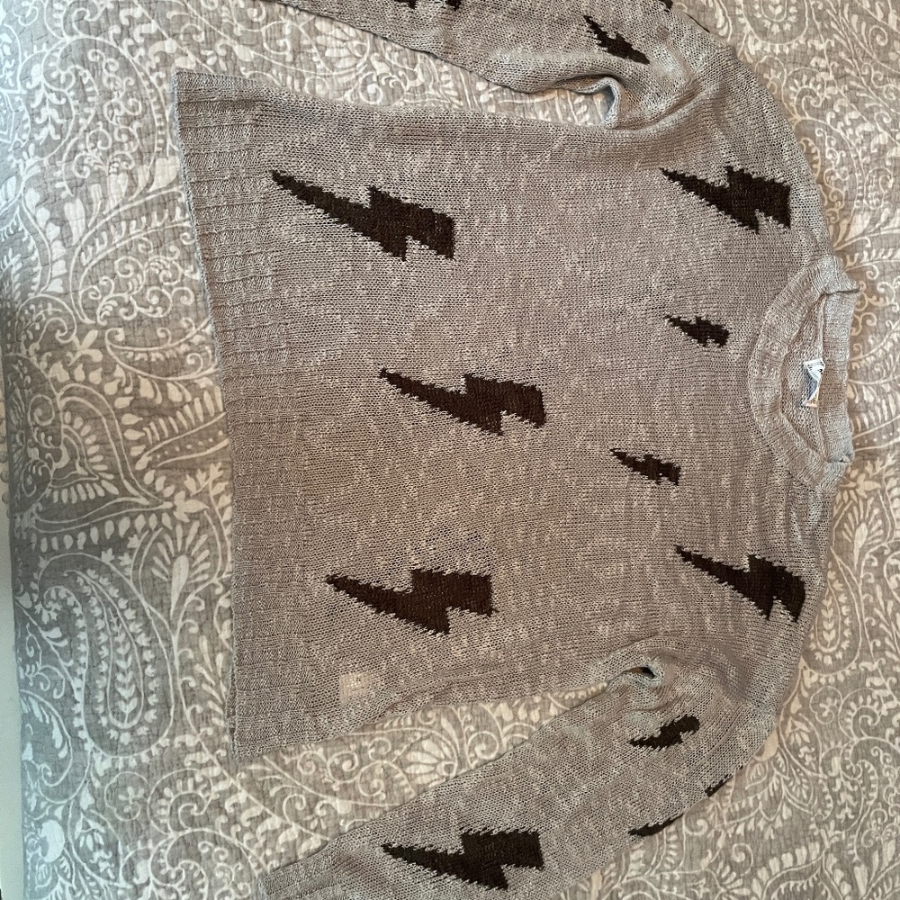 lighting bolt sweater